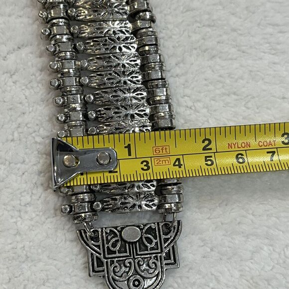 Turkish Coin Charm Bracelet/Anklet Bohemian Ethnic Cha-Cha 7"-9" Lobster Clasp - Picture 4 of 4